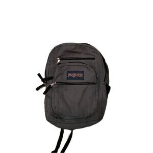 JanSport Big Student 3 Section Gray Black Backpack